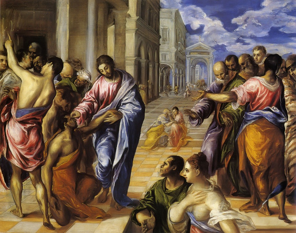 El Greco - Gesù Guarisce Il Cieco Nato